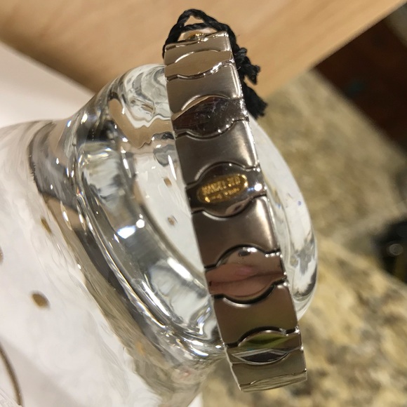 18K & SS stunning cabochon stones bracelet ITALY - Picture 10 of 13